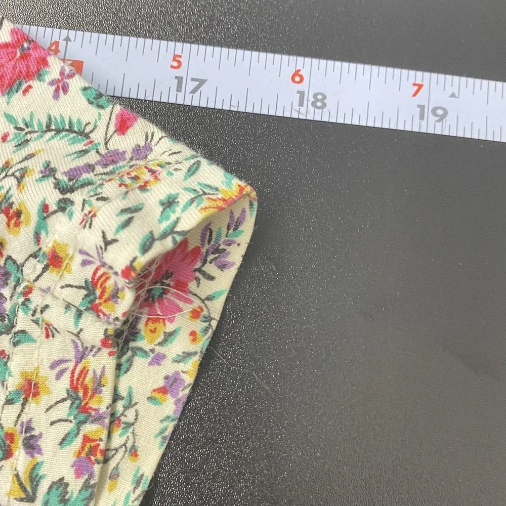 Victorias Secret Sleepshirt Womens Medium Floral 3/4‎ Sleeve Cotton Sleepwear